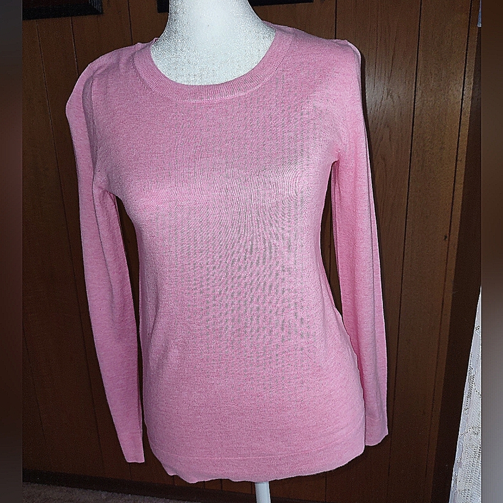 J. Crew - Soft Pink Long Sleeve Knit Top Size XXS